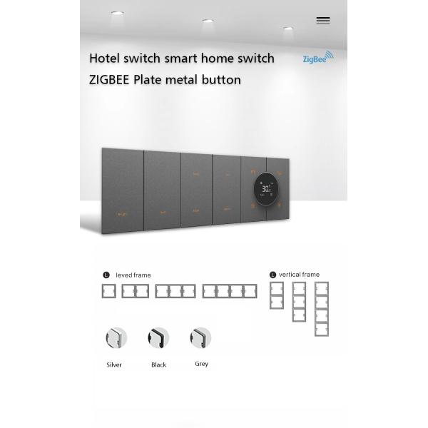 Переключатель стены Tuya 3,0 Zigbee коробка Великобритании 1/2/3/4 кнопки нержавеющей стали стандартная задняя