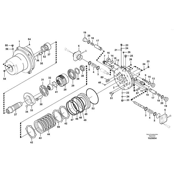VOE14535036 14535036 Piezas de repuesto para excavadora, ajuste para EC460C EC480D EC700B
