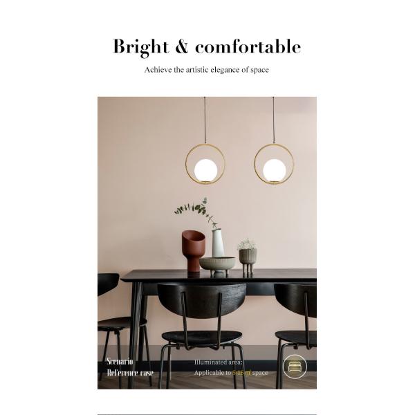 AC 220V Bedroom Pendant Lights 200*35mm 3C CE Certificated