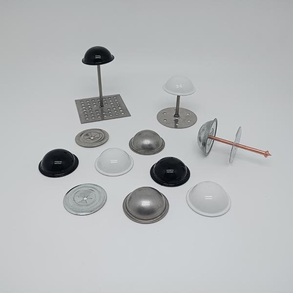 Polishing Dome Cap Washer with Aluminum or Stainless Steel Cap for Insulation Fixing