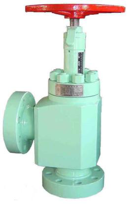 Valve manuelle d'obstruction Jlk52-35 type à angle droit connexion matérielle manuelle de bride d'acier allié de valve d'obstruction