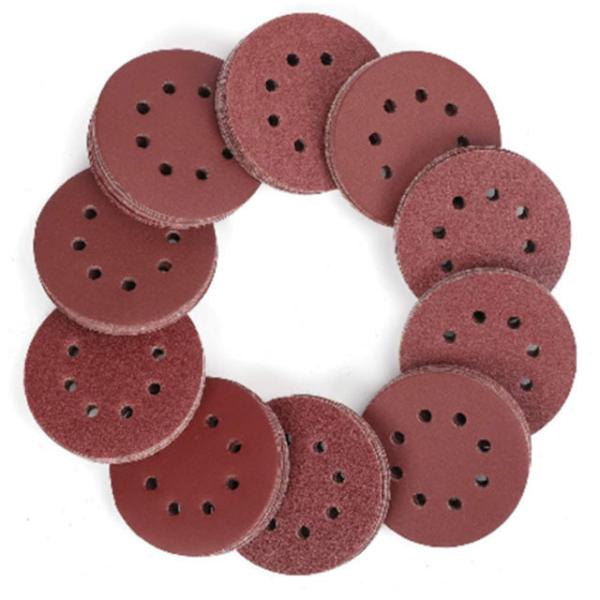 Metal Wood Steel Sanding 5 Inch Round Sanding Paper Disc with Hook and Loop Backing