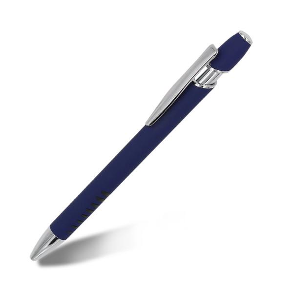 Stylish Press Metal Ballpoint Pen Click Soft Touch Promotional Aluminum Ball Pen
