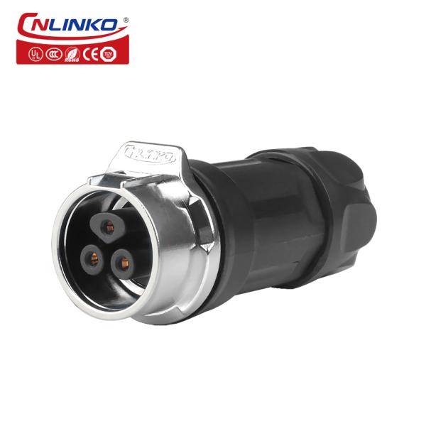 Cnlinko LP-16-3 Pin Metal Wiring Screw Circular Waterproof Aviation Plug Connector