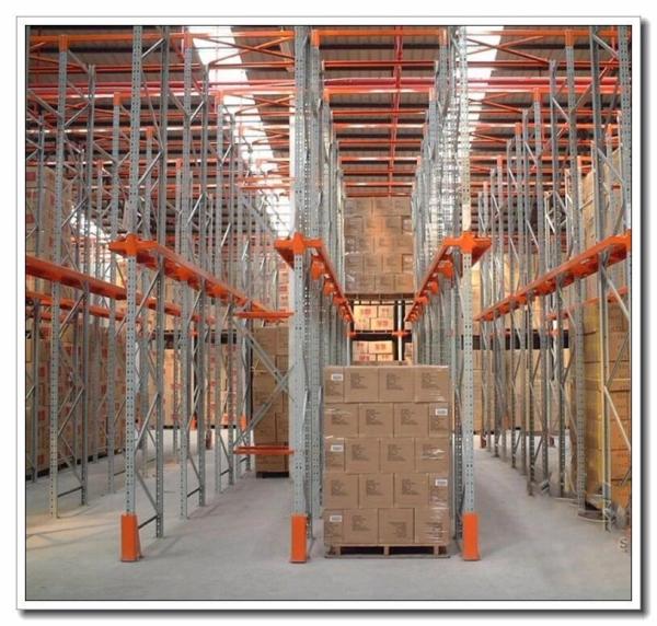 Industrial Drive In Pallet Rack System Steel Shelving Storage Equipment