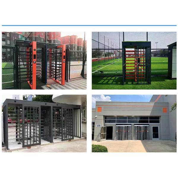 IP45 SS Full Height Turnstile Pedestrian Control Rotor Door Anti Tailgating