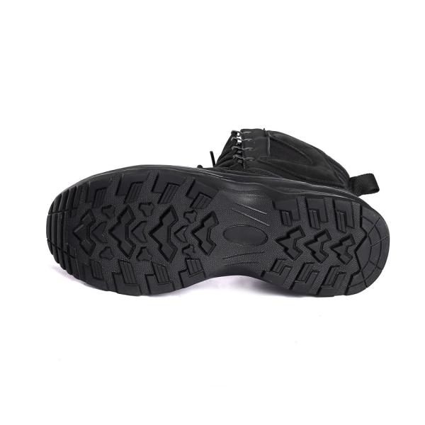 Shengjie Brand Name OEM Breathable Black Hiking Walk Boots with Metal Eyelets High Standard Outdoor Shoes