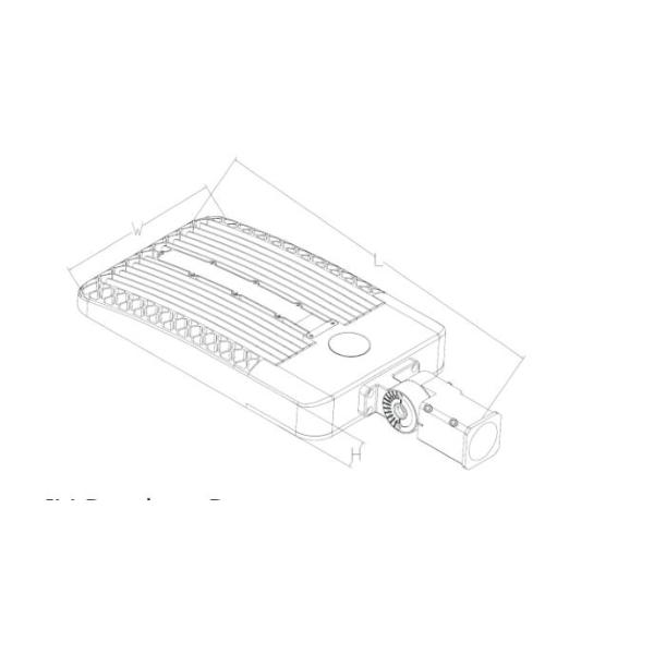 High Lumen 90-277v IP65 Outdoor Led Shoebox Light 150w With 5 Years Warranty