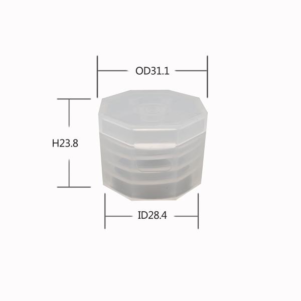 OEM 28mm Octagonal Squeeze Pet Plastic Flip Top Cap