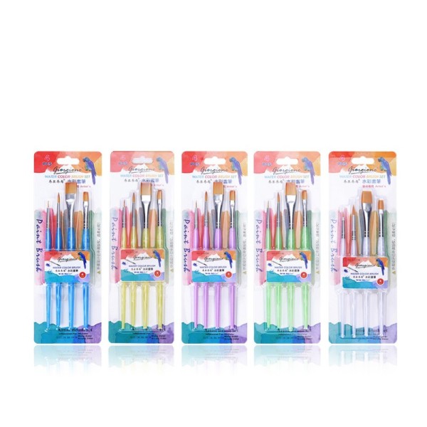 Nylon Bristles Strong Elasticity Artist Brushes Acrylic Oil Paint Brush Set Art For Kids