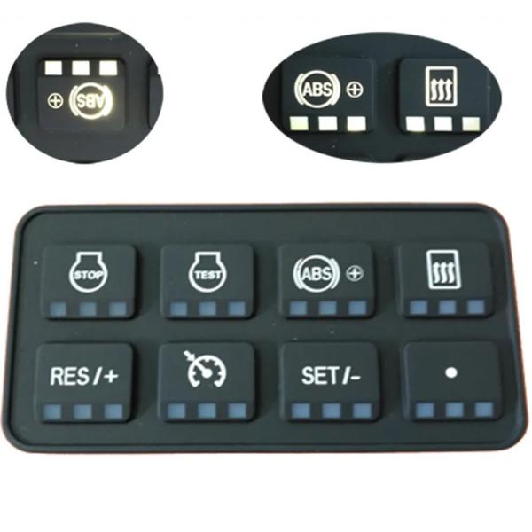 Heavy Machinery Rubber Keypad Membrane Switch For Fuel Dispenser Silica Gel Dies