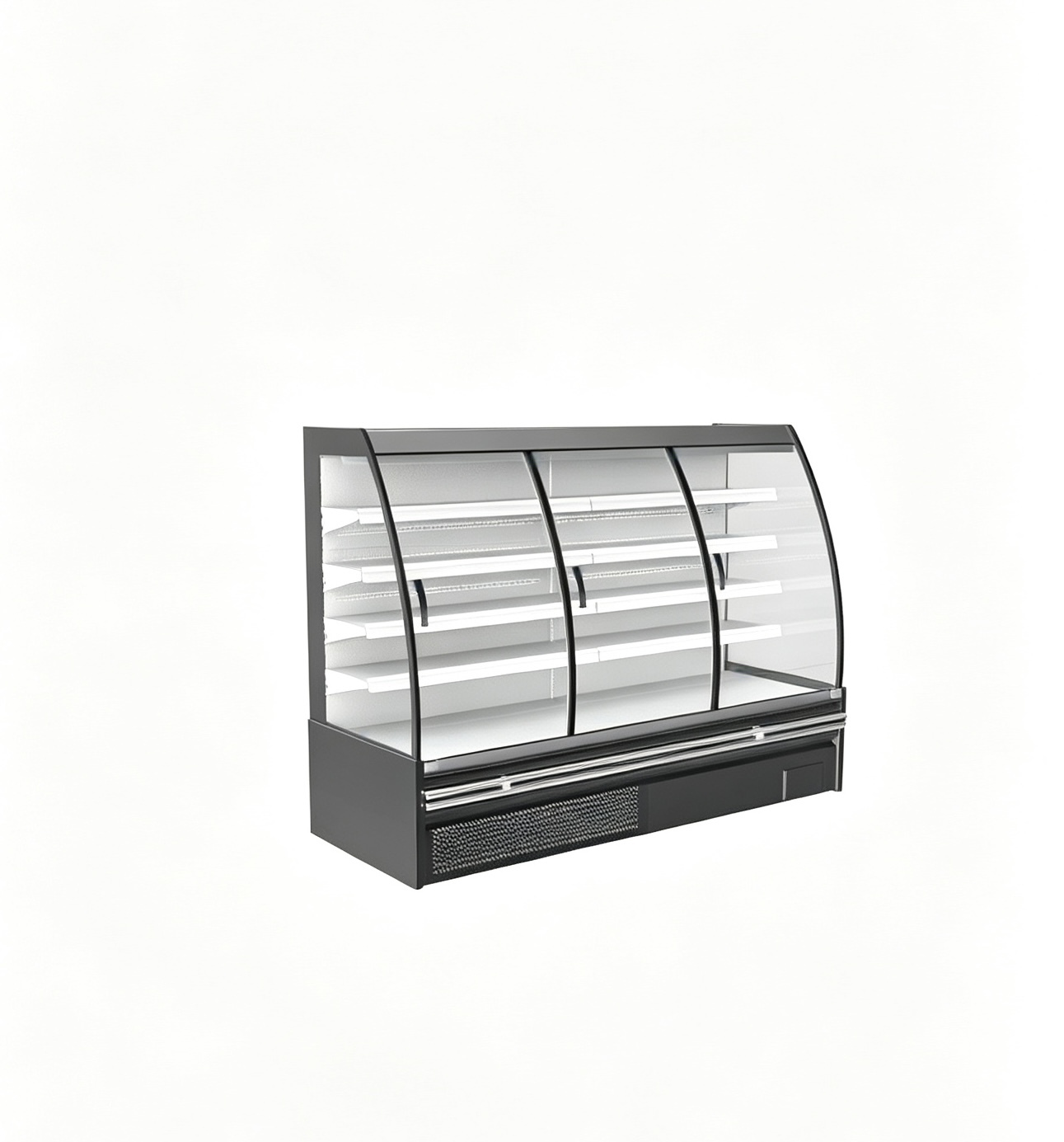 Half Height Glass Door Refrigerated Display Cabinet