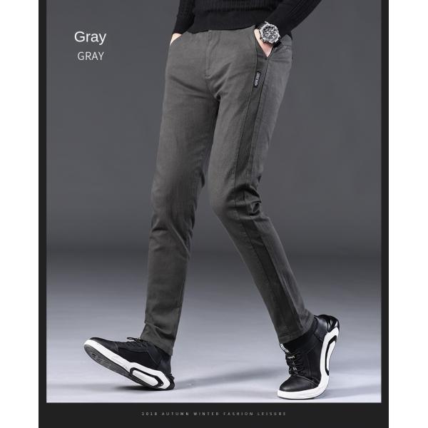 None Printing Methods Men's Casual Pants Elastic Cotton Suit Pants for Men's Clothing