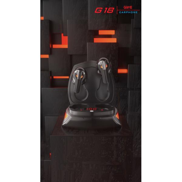 Digital Flashing In Ear Gaming Earphones 7h TWS Recycable ABS