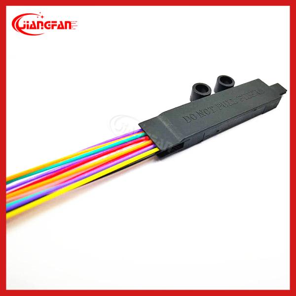 6 12 Core Splitter Spider Fan Out Kit 0.9mm Flat FTTH Cable Protection Sleeve