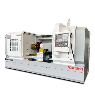 High Precision CK 6163 Lathe Horizontal Flat Bed CNC Lathe 130 Through Bar Precision