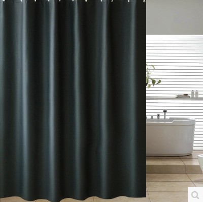 Black Shading Bathroom Shower Curtains 100% PEVA Waterproof Thickening