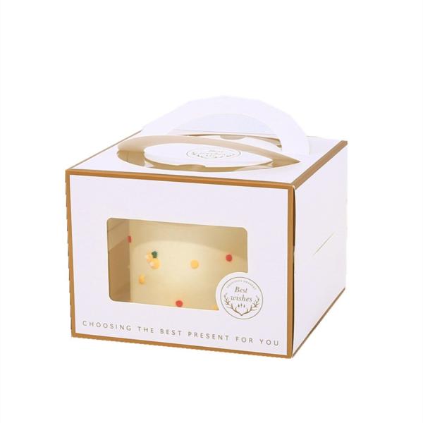 Matt Lamination Cardboard Pastry Cake Box Dessert For Donut Packaging