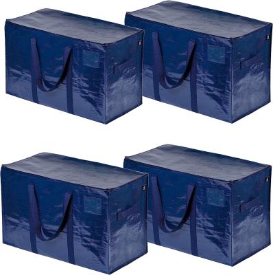 Moving Storage Bags with Zippers, Foldable Heavy-Duty Tote Space Saving, Alternative to Moving Boxes, Packing Suppli