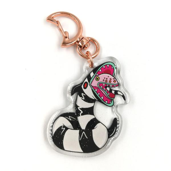 Custom promotional transparent epoxy shiny acrylic charm resin glitter keychain for advertising gifts