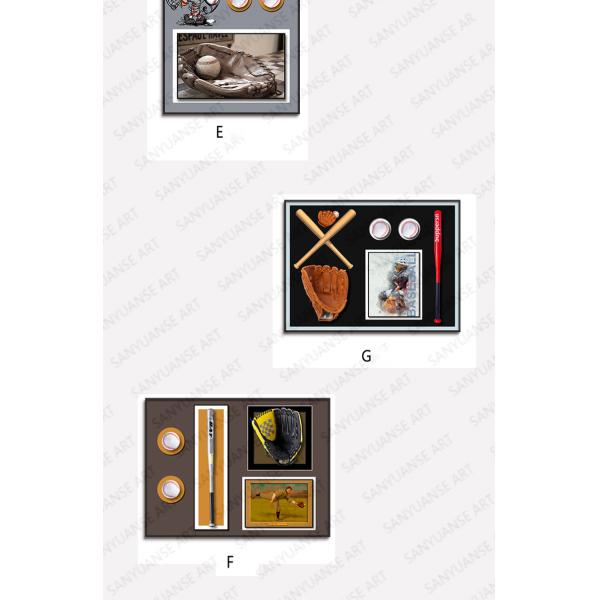 Stylish Three-dimensional Baseball Decorative Painting for Hotel Anniversary Occasion