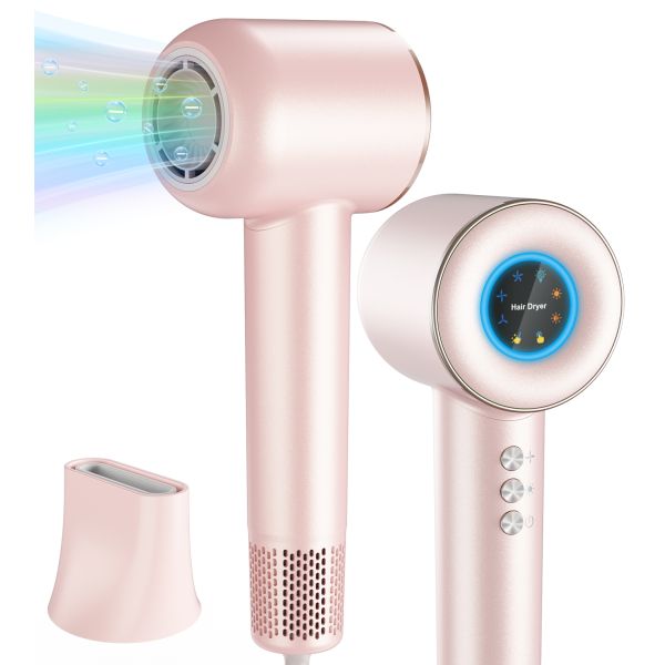 Sensor professionnel sèche-cheveux régulation de la chaleur intelligente sèche-cheveux silencieux soins ioniques au plasma