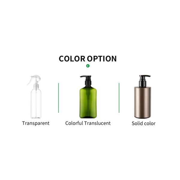 400ML 200ML Plastic Spray Bottles 60ML Environment Friendly PET For Beauty Care