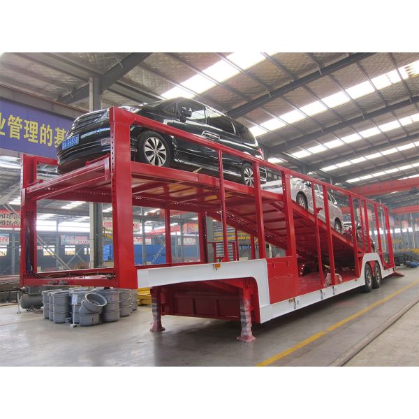 4-21 Units Capacity Car Carrier Semi Trailer with 245/70R19.5 Tires and Customized Dimension for Vehicle Transport