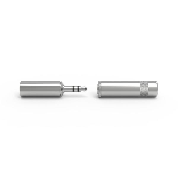 Áudio Vídeo 1/8 3.5mm jack estéreo Plug Connector Material metálico impermeável