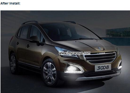 Peugeot 3008 DRL LED Daytime Running Lights led car light replacements