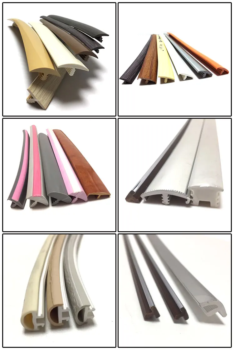 Furniture Decoration T Shape Extrusion Plastic Profile PVC Edge Banding