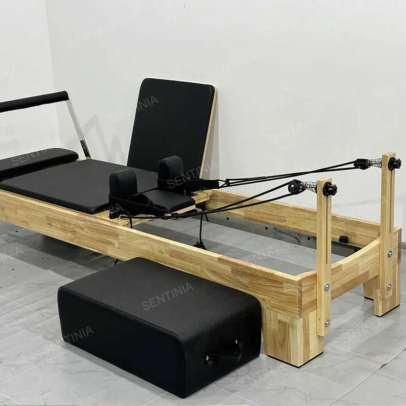 Maple Wood Compact Pilates Equipment Exercise Bench Multifunctional