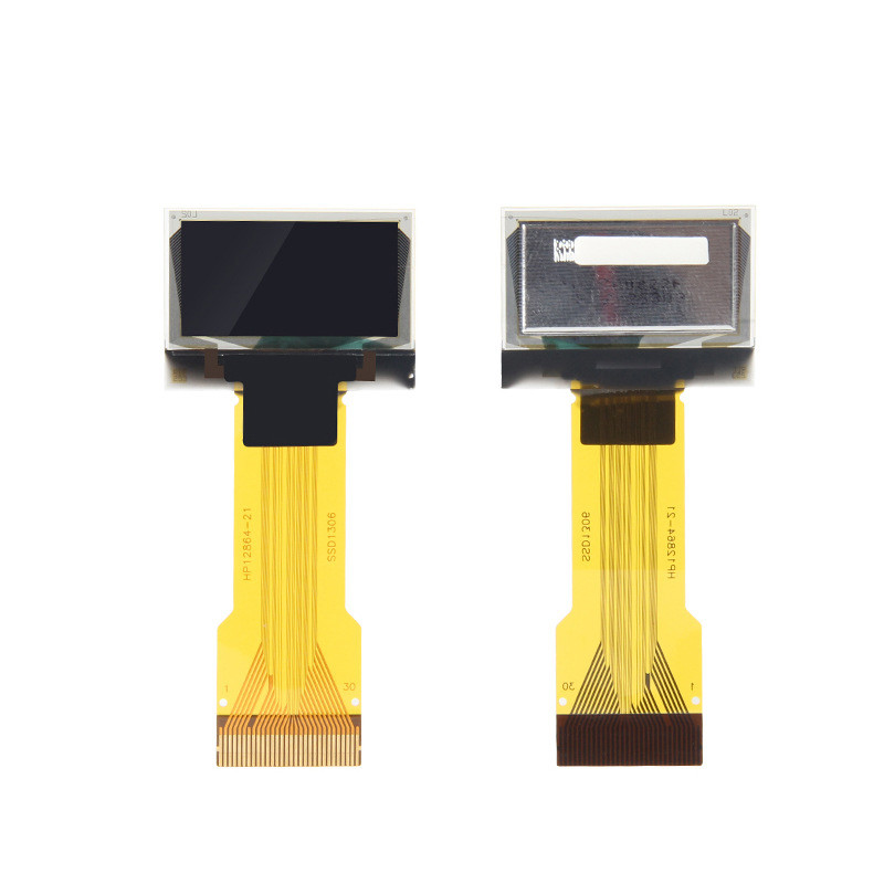 0.96 дюймовый PMOLED дисплейный модуль, 128x64, интерфейс I2C SPI, синий желтый OLED дисплей