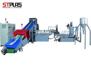 Machine de réutilisation en plastique de granule de vis simple pour le matériel