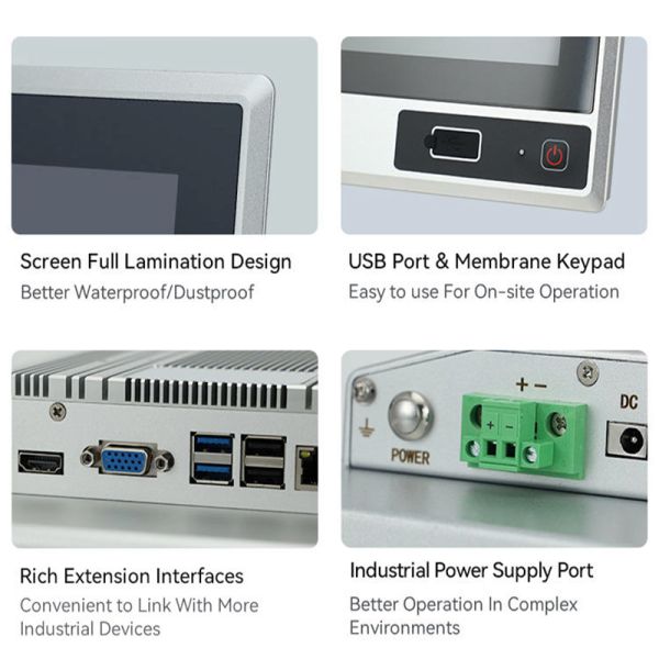 Fanless Industrial PC Intel Core I5 I7 Embedded Box PC Rugged Automation Computer Rich IO Dual LAN COM GPIO Mini PC OEM