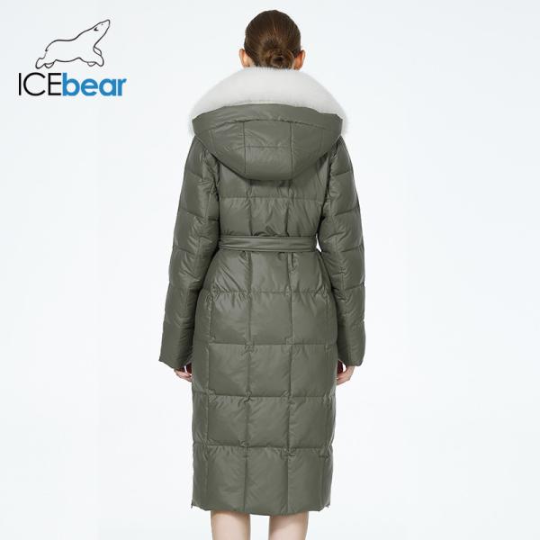 Fox Fur Collar Padded Coat 117cm 119cm Longline Padded Coat