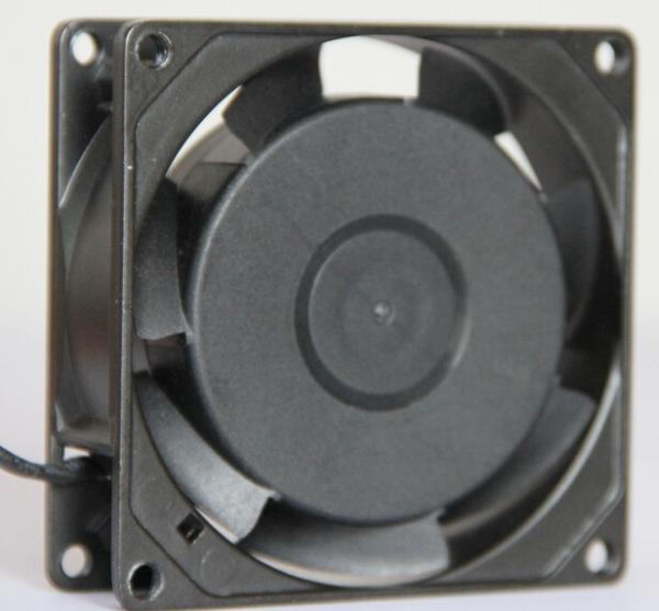 80mm Black Portable AC Brushless Fan Motor 3.1 Inch For Cooling And Network