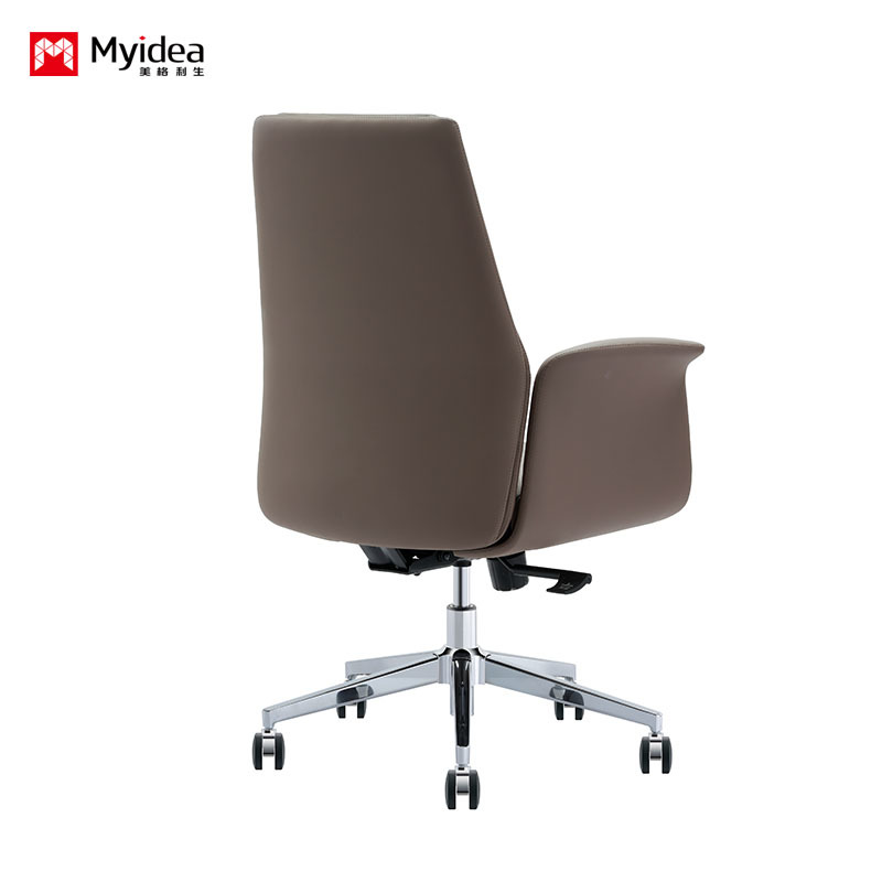 Ergonomic Leather Manager Chair – Smooth Touch, Sturdy Build, with Lift & Recline Controls