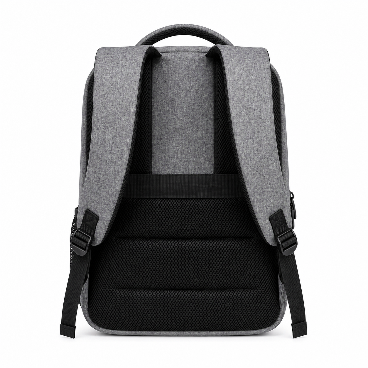 15.6-Inch Travel Laptop Backpack with Multi-Compartment Storage, Luggage Strap, Anti-Theft Pocket & Breathable Padded Back, Grey