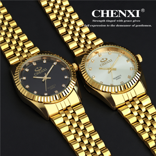 IPG04A7D Sport Watch Curren Trendy Style Watches Gold Black White Stainless Steel Watch