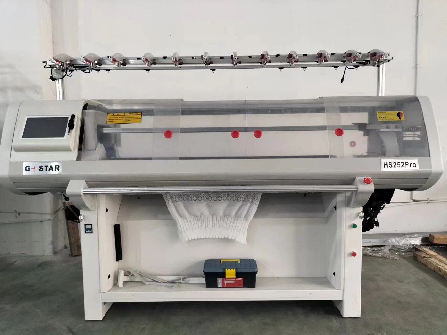 Advanced 52 Inch Knitting Width Dual System Flat Knitting Machine for Sweater Collar