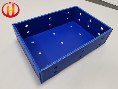 Custom Non Toxic Blue Corrugated Pp Packaging Box For Seafood