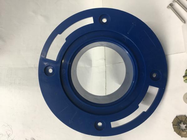 Dark Blue 3 Inch / 4 Inch Toilet Seal Flange PP Material For Toilet Seat Accessories