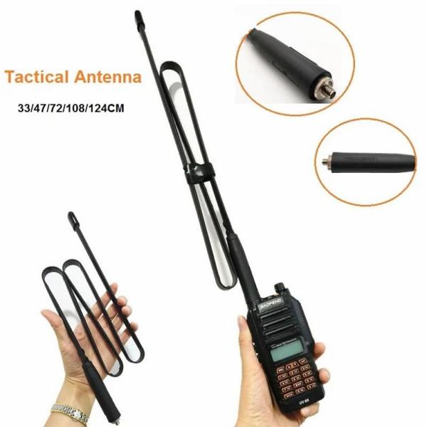 Repetidor Acessórios Antenna E Alimentador SMA-Feminino Antenna dobrável VHF UHF 144/430MHz Walkie Talkie
