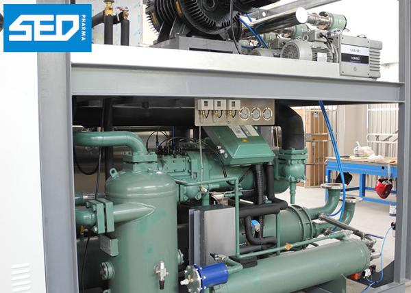500Kgs Per Batch Large Capacity Industrial Freeze Dry Machine Horizontal Cylinder Type CE Approved
