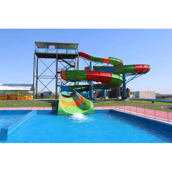 Скольжение бассейна стеклоткани водных горок семьи курорта для аквапарк темы
