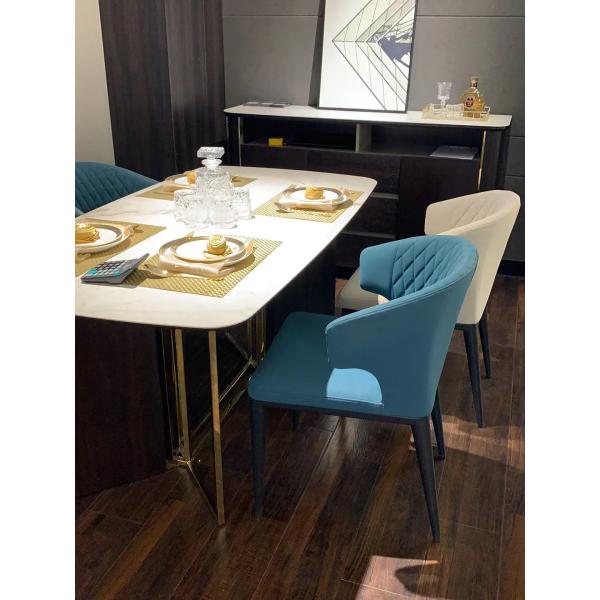 Modern Light Luxury Fabric Upholstery Chair Fabric Upholstered Kitchen Chairs