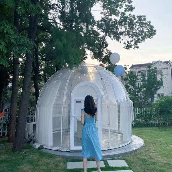 Farmho Green PC Outdoor Bubble Tents Thermal Management Space Saving