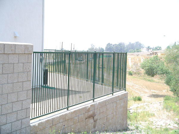 Security Decorative Architecture Wrought Iron Steel Fence For Garden
