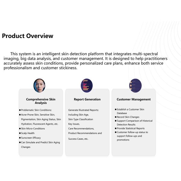 2in1 36 Million Pixel Skin And  Scalp Analyzer 3D AI Detection Skin Analyzer